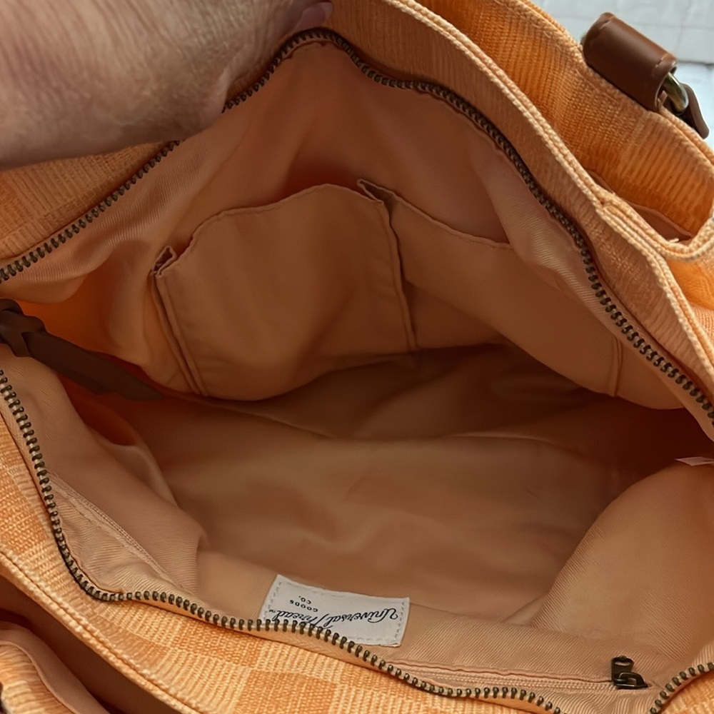 Universal Threads Rough Texture Orange/Melon Chec… - image 5